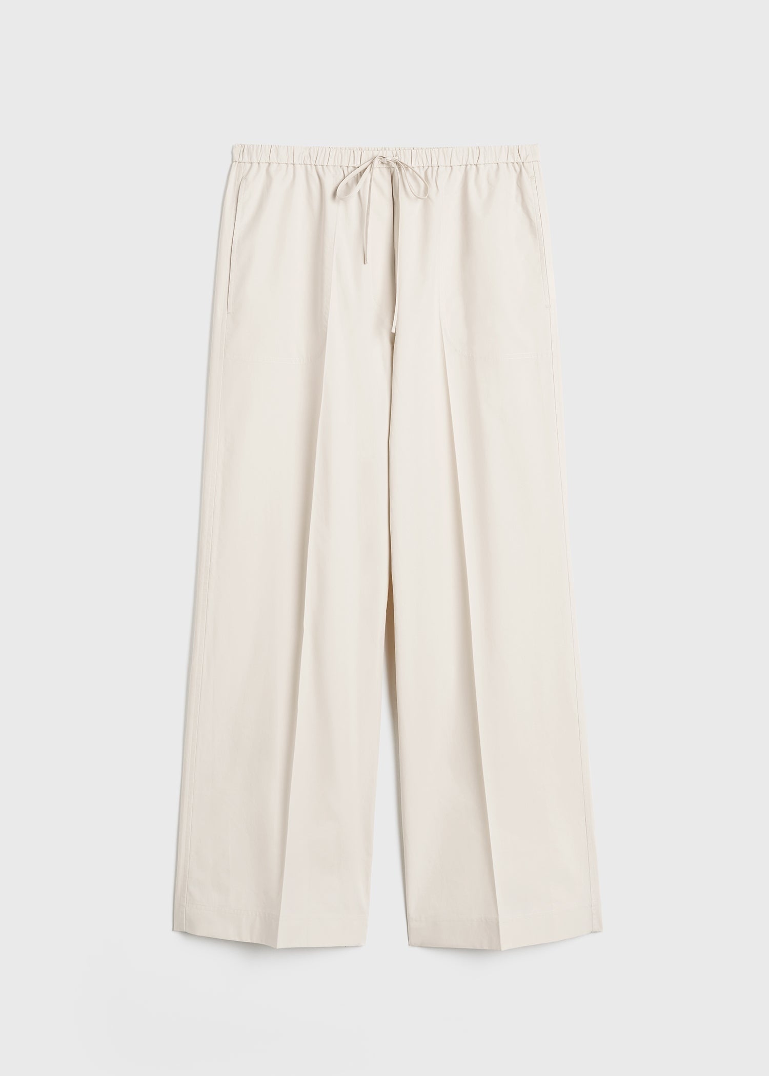 Cotton drawstring trousers stone - 1