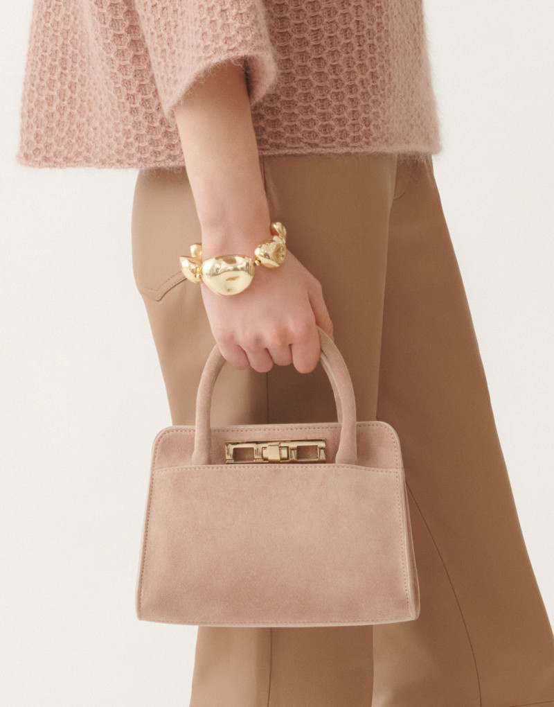 Small suede handbag 5