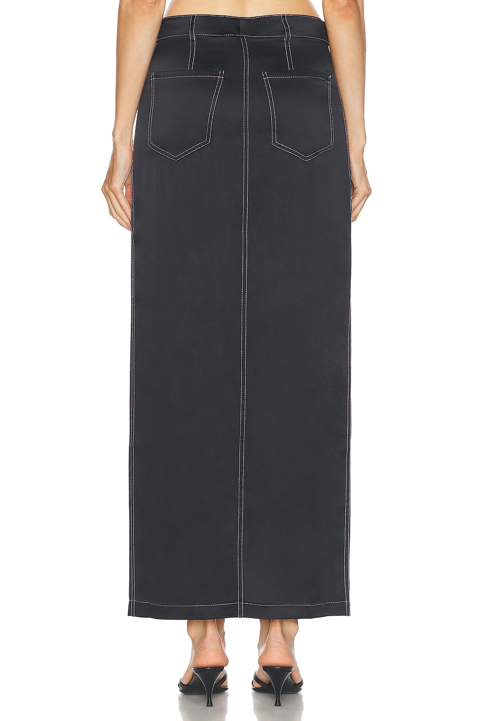 Silk Maxi Skirt - 4