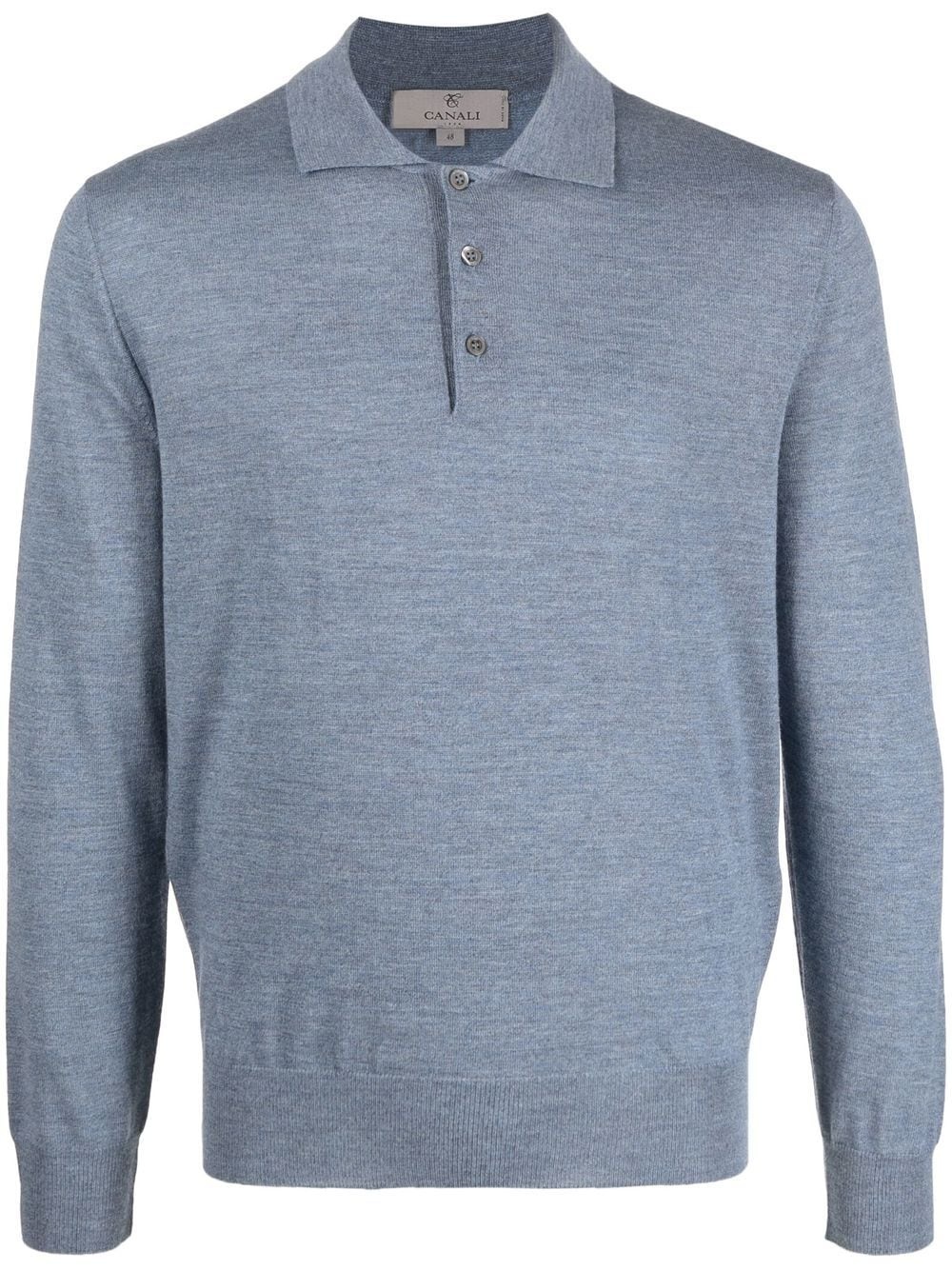 long-sleeved polo shirt - 1