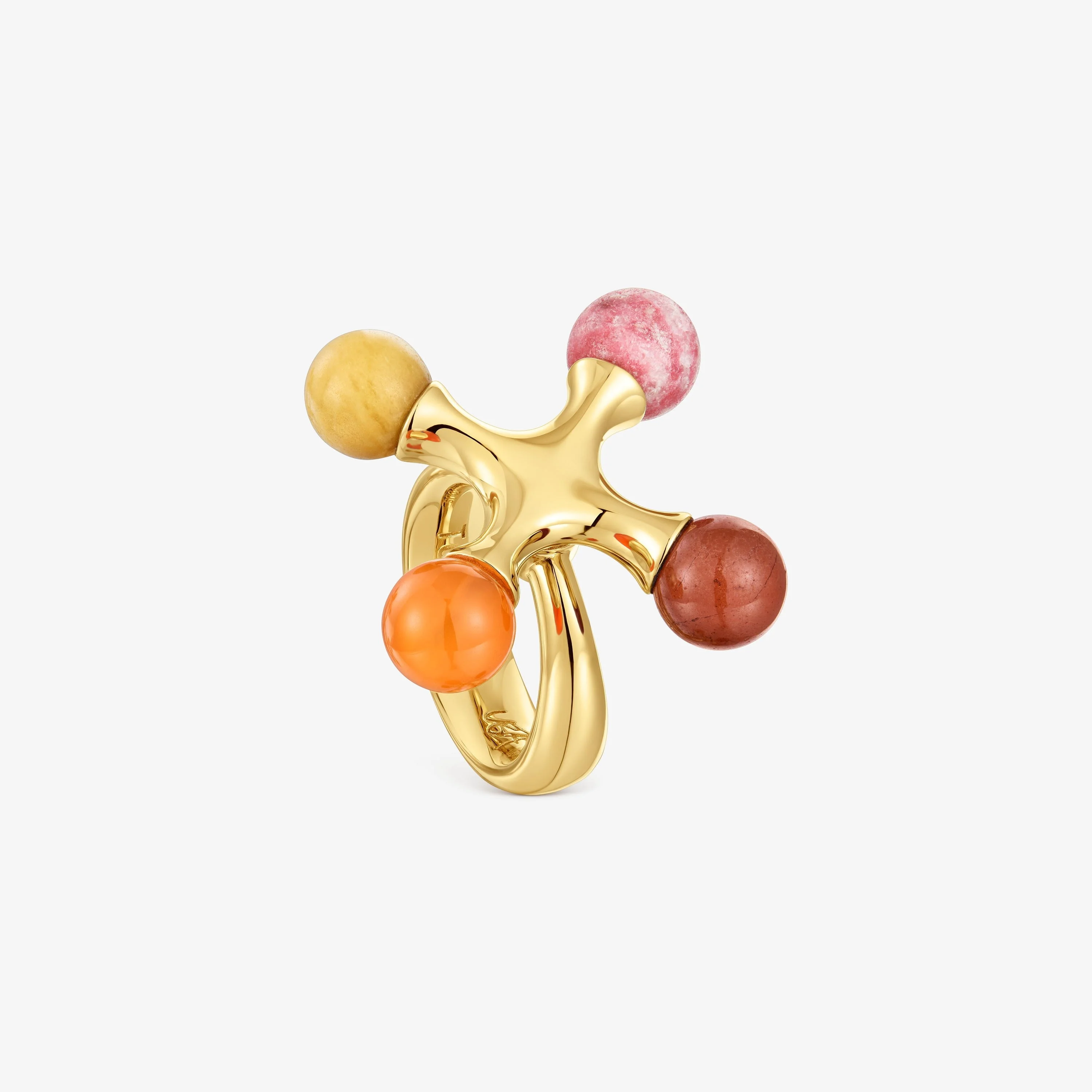 18K gold vermeil Ring with gemstones TOUS X LEA COLOMBO - 1