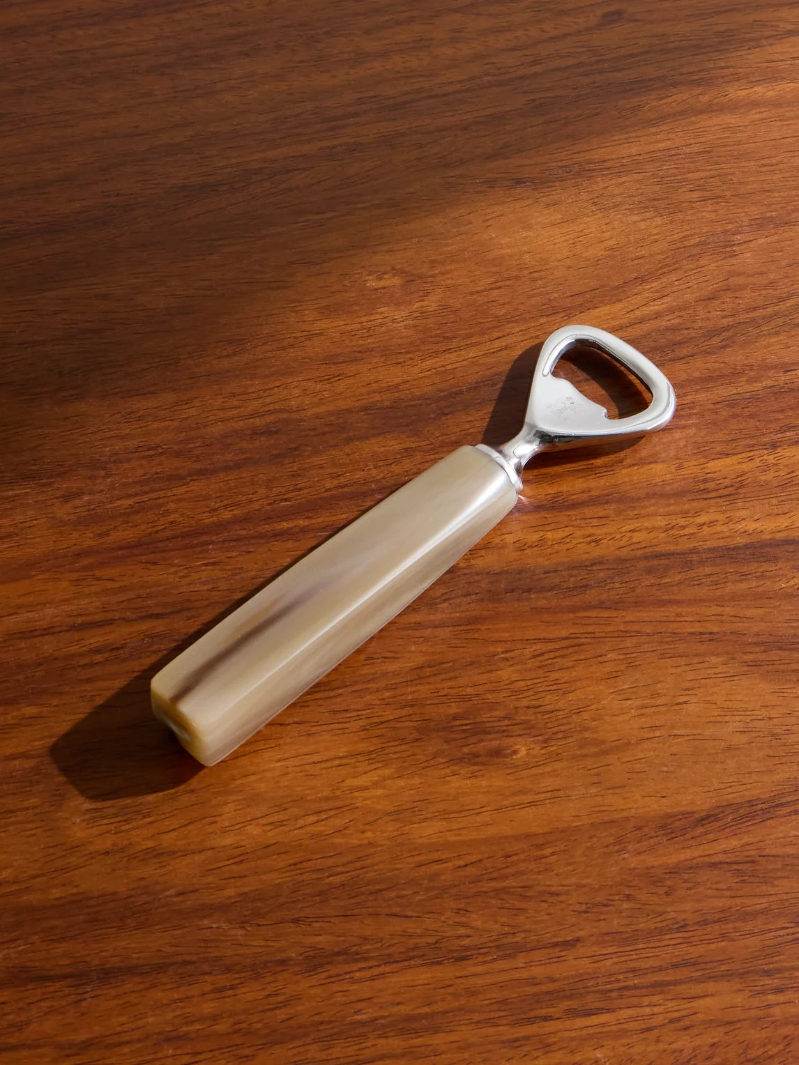 Horn and Stainless Steel Bottle Opener - 1