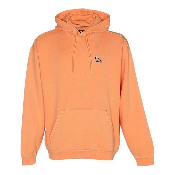 Converse Go-To Sneaker Patch Loose-Fit Pullover Hoodie 'Pink Orange' 10025537-A05 - 1