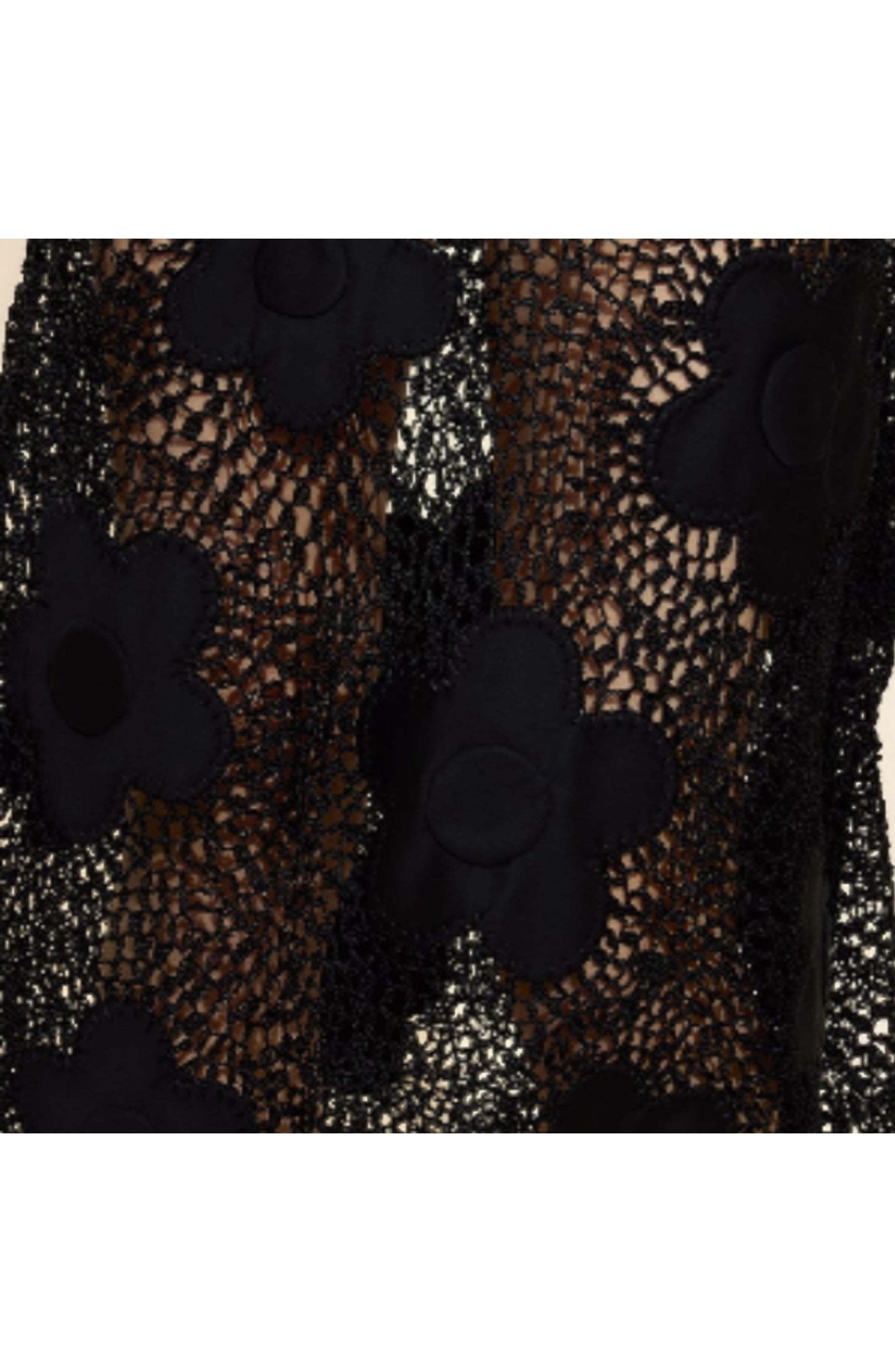 Cynthia Rowley Ibiza Crochet Cover Up in Black at Nordstrom - 5