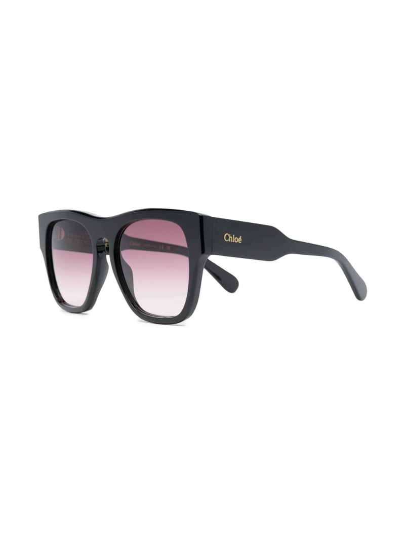 Chloé polished square-frame sunglasses outlook