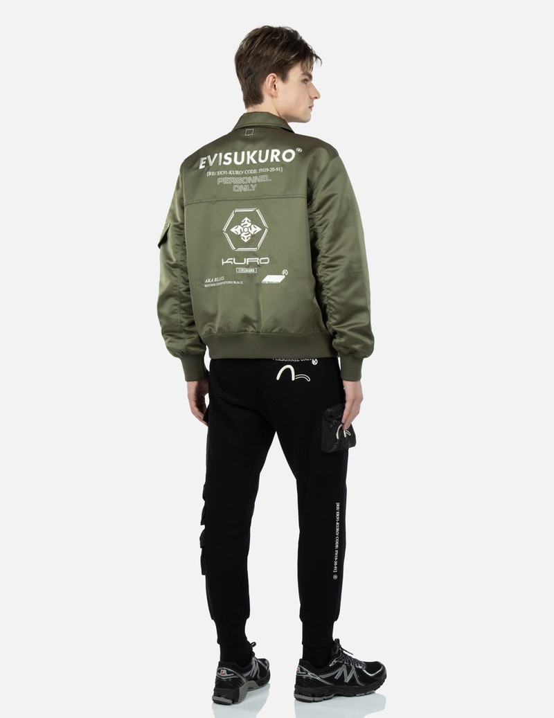 Allover Logo Print Bomber Jacket 3