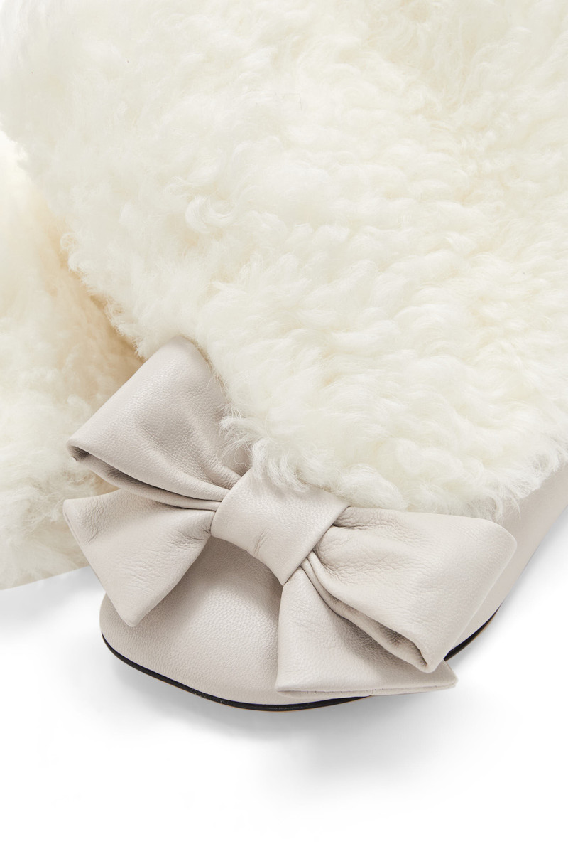 Toy flat bootie in shearling and lambskin 5