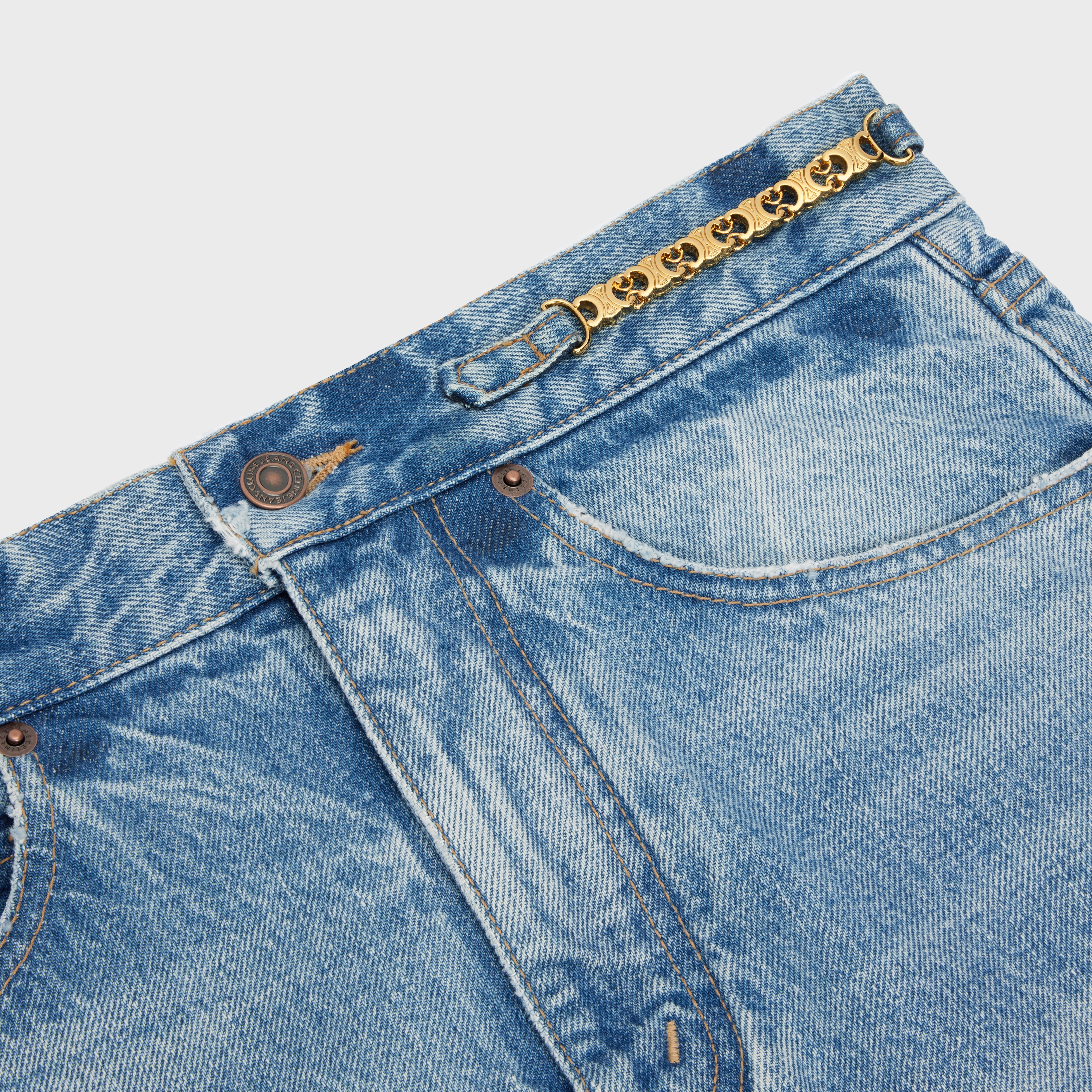 MARGARET JEANS IN STEEL BLUE WASH DENIM - 5
