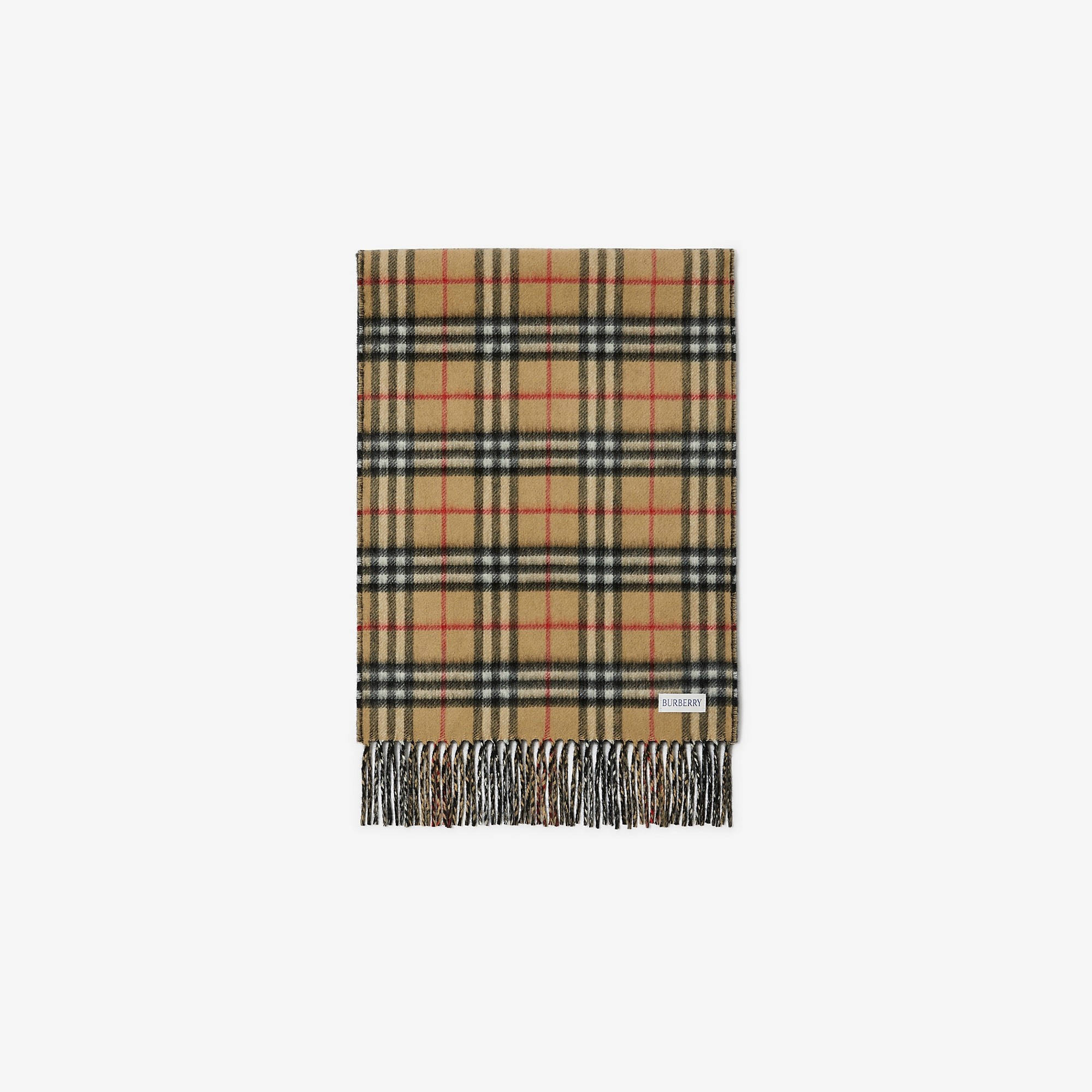 Check Cashmere Reversible Scarf - 5
