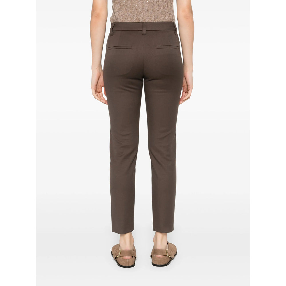 Brunello Cucinelli Green Trousers - Slim-Fit Trousers Women - 5
