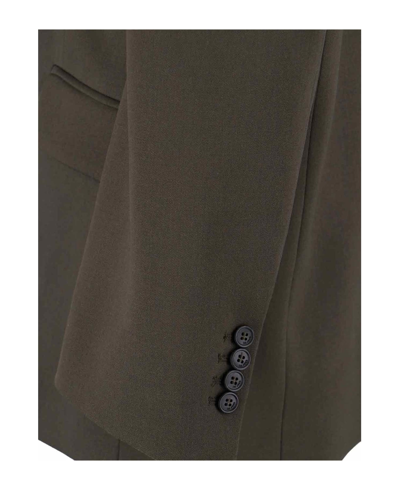 Single-breasted Virgin Wool Blazer - 3