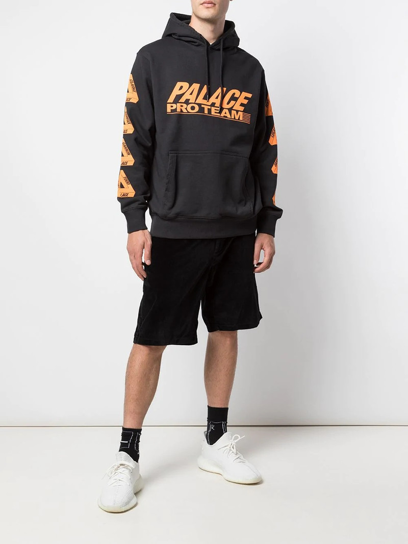 PALACE logo print drawstring hoodie outlook
