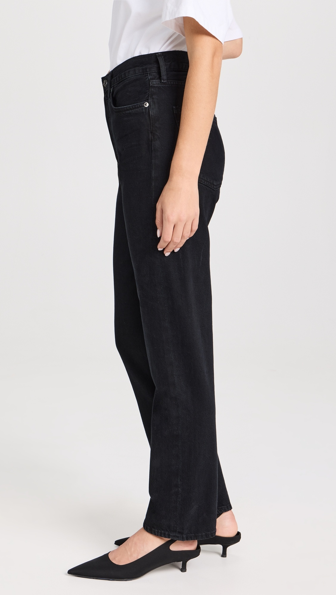 90'S Pinch Waist: High Rise Straight Jeans - 3