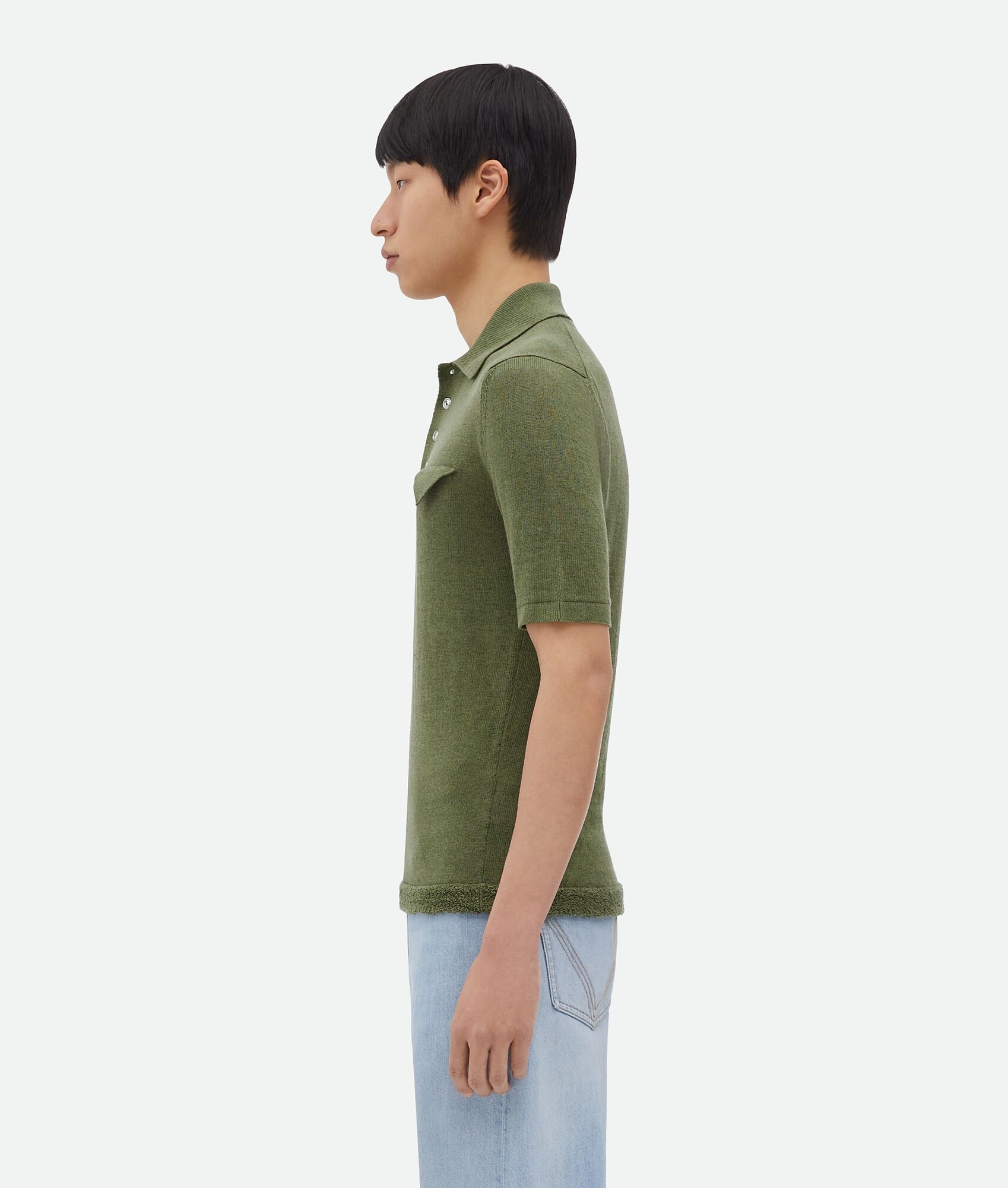 Slim Fit Light Linen Polo - 2