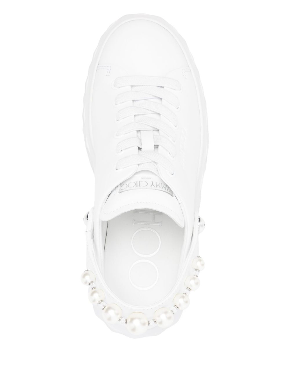 50mm pearl-slingback platform sneakers - 4