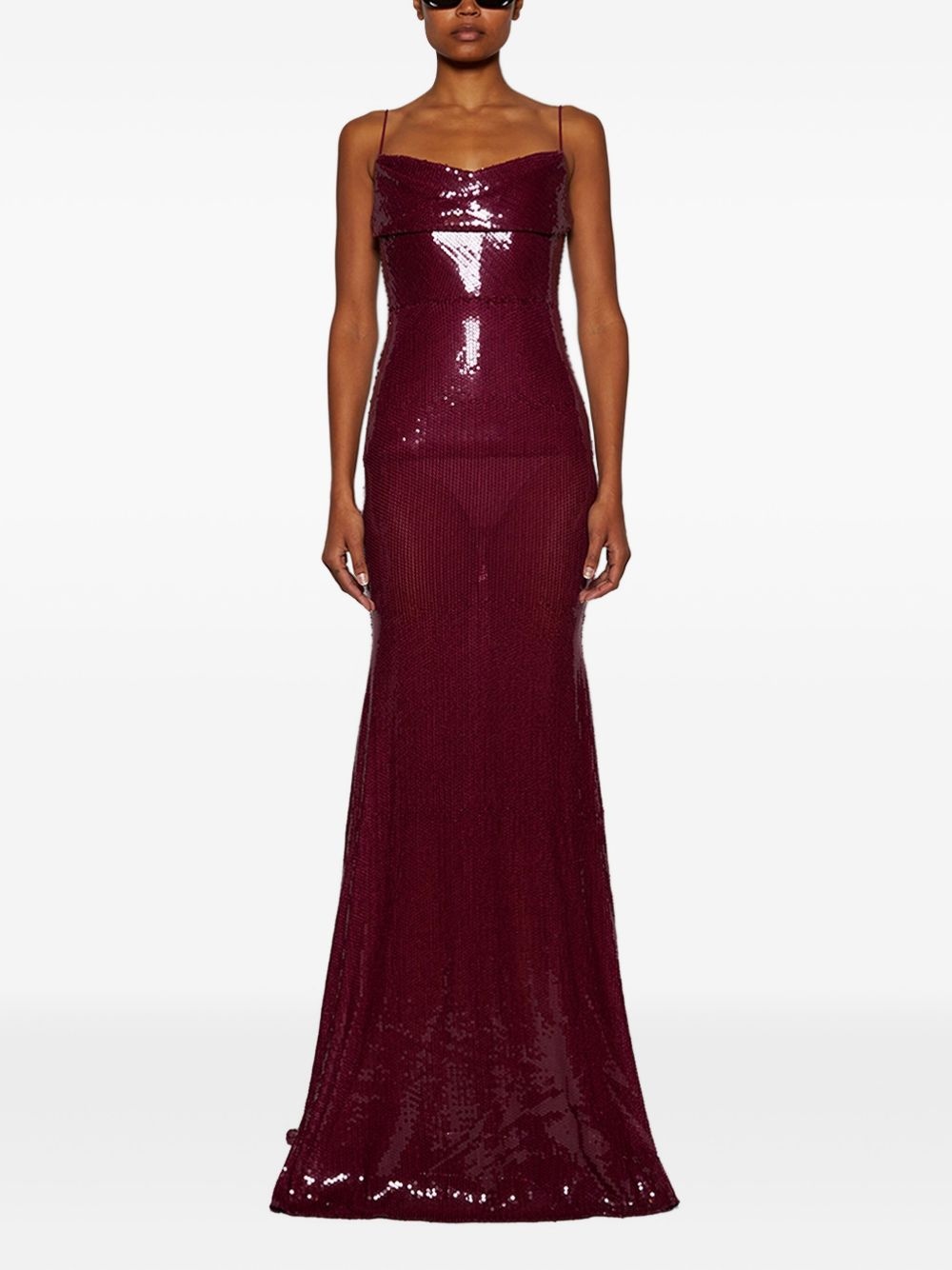 sequin-embellished dress - 3