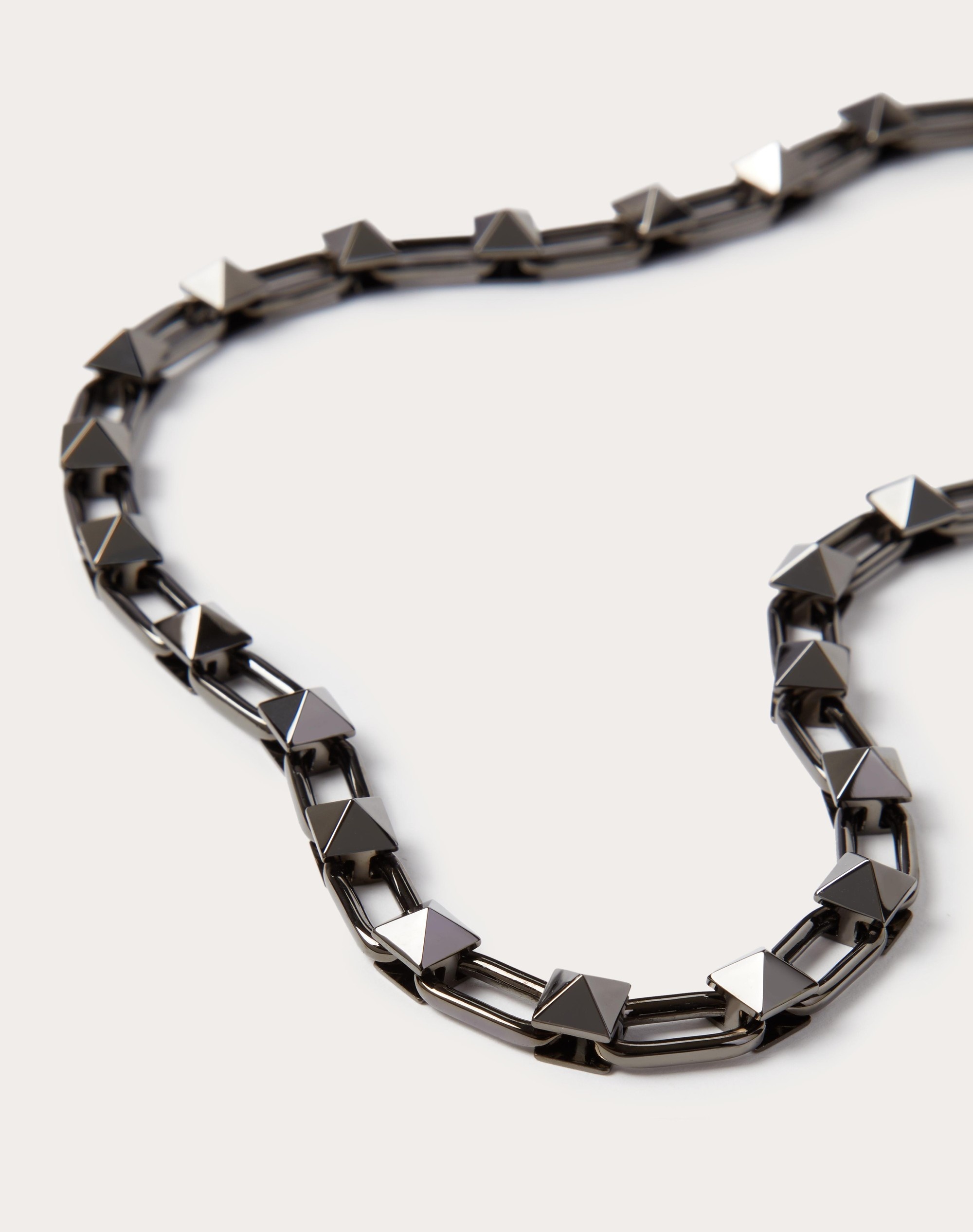 STUD CHAIN NECKLACE IN METAL - 2