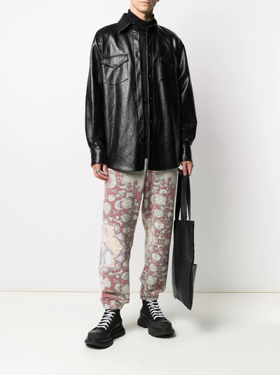 MSGM faux leather shirt outlook