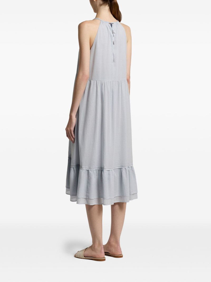 ruffled-hem halterneck midi dress 3