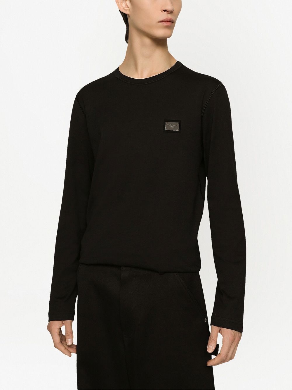 logo-tag long-sleeve T-shirt - 5