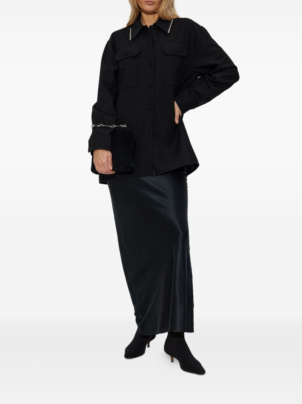bead-embellishment shirt - 2