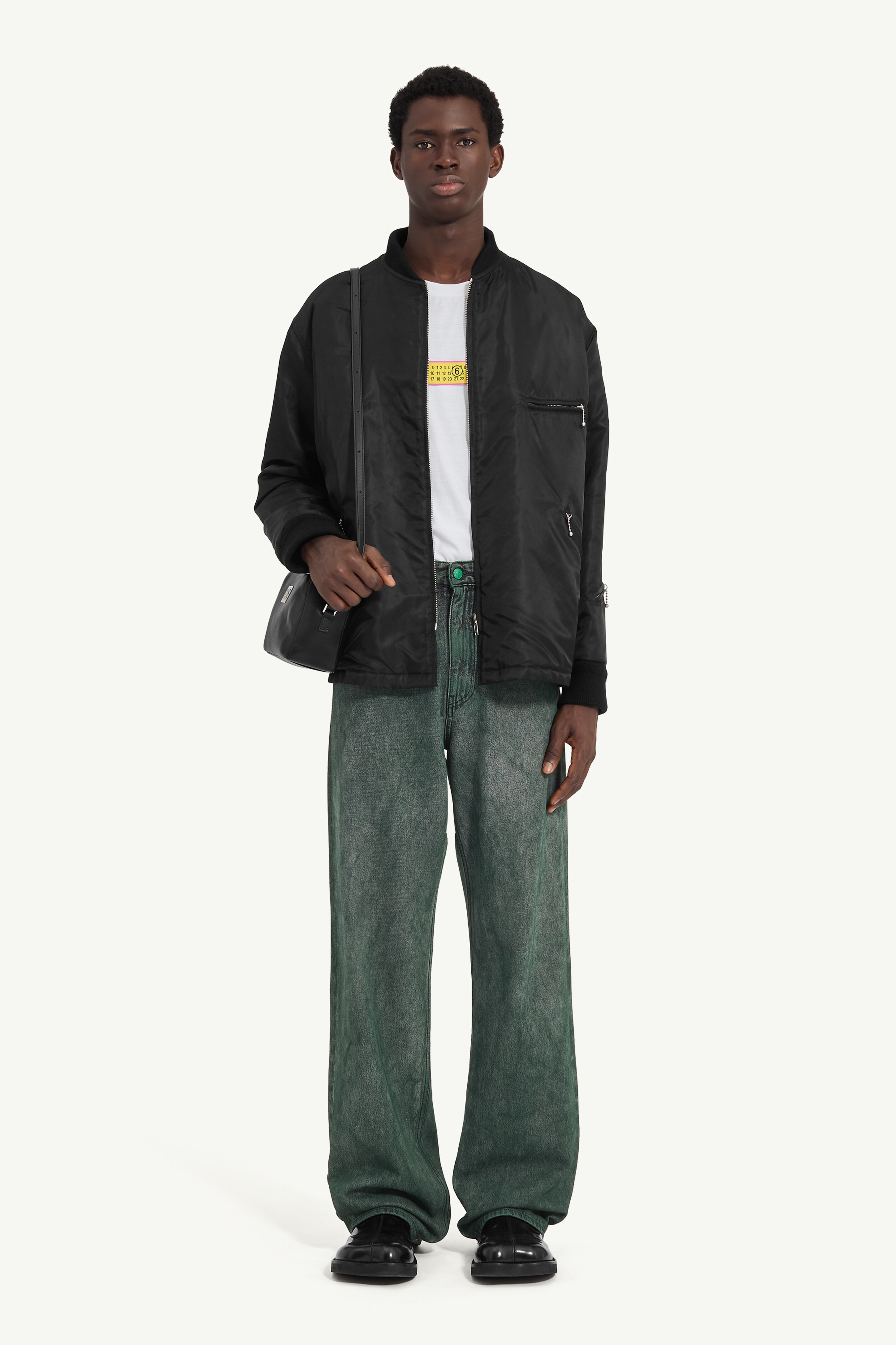Straight leg denim trousers - 2