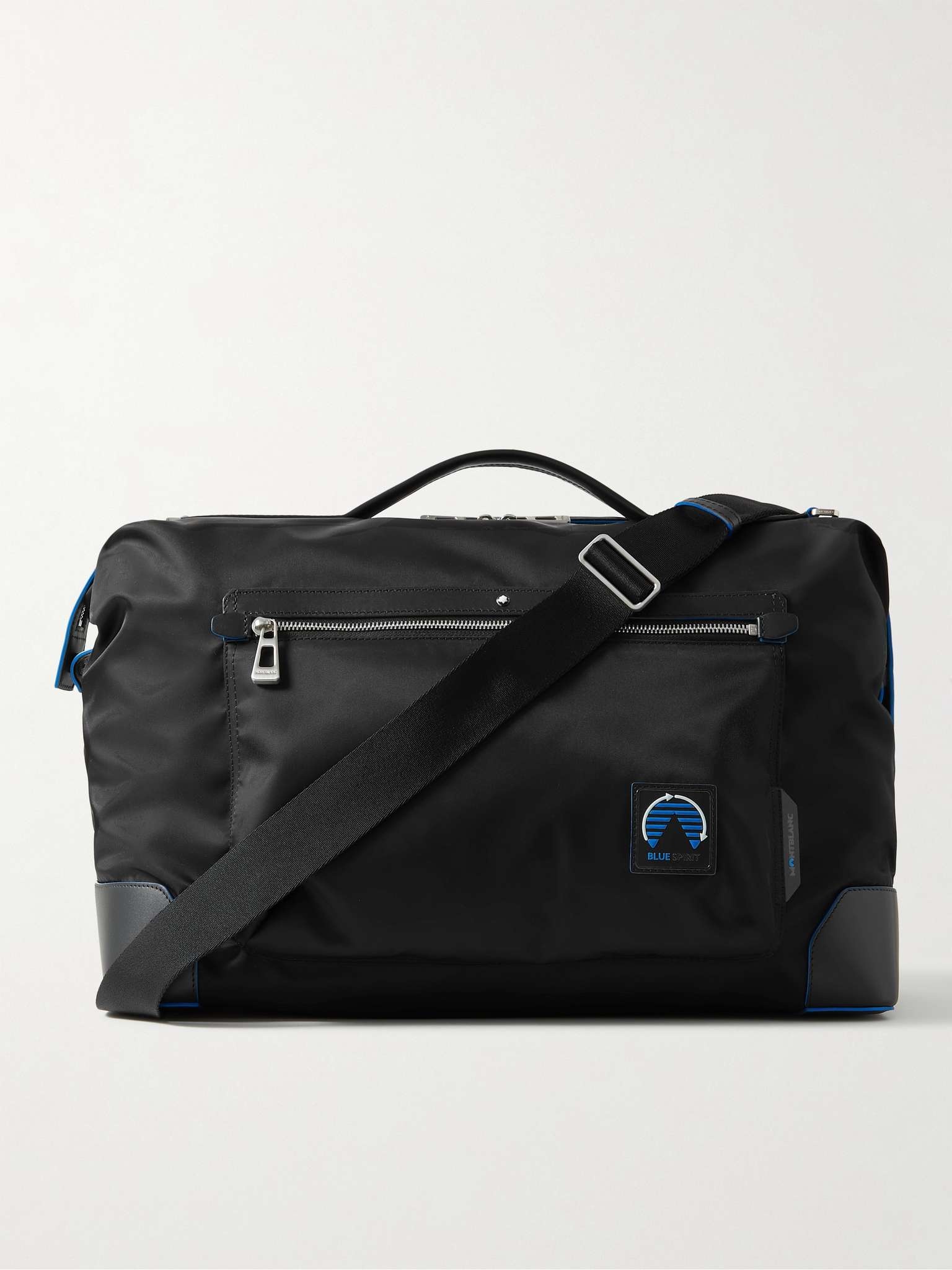 Blue Spirit Leather-Trimmed ECONYL Duffle Bag - 1