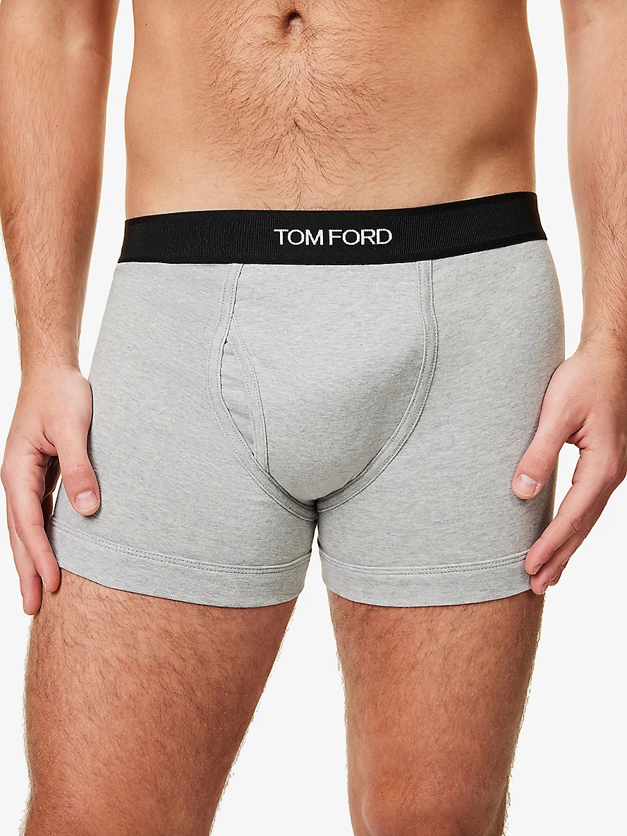 Logo-embroidered cotton-blend jersey boxers - 4