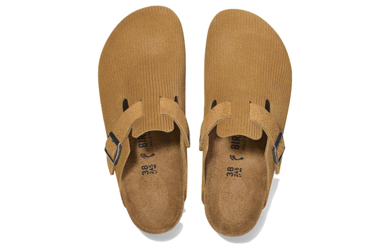 BIRKENSTOCK Birkenstock Birkenstock Boston Suede Embossed 'Butterscotch Brown' 1025647 outlook