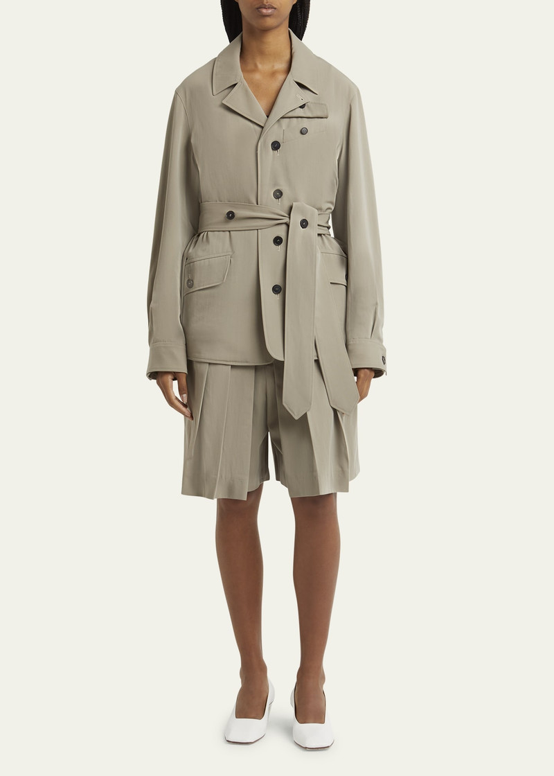 SETCHU Travel Self-Tie Wool Safari Jacket outlook