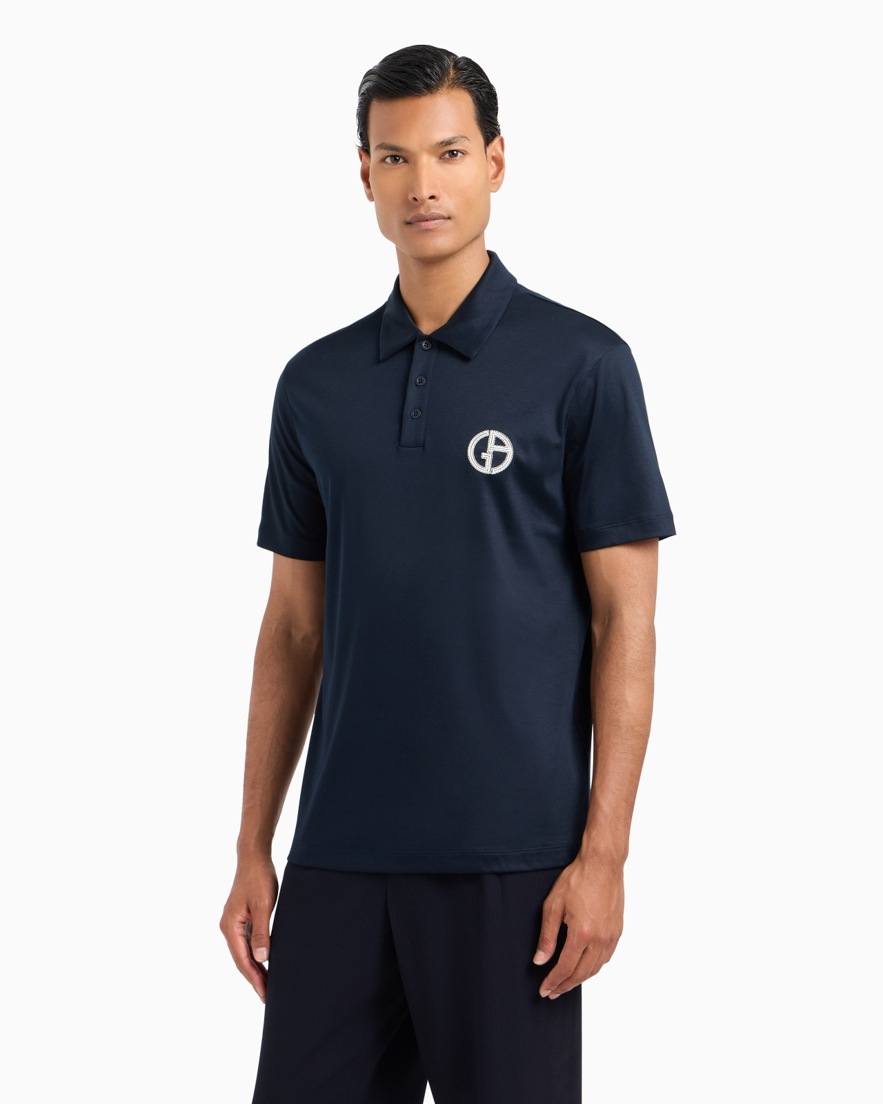 Short-sleeved polo shirt in cotton interlock - 4