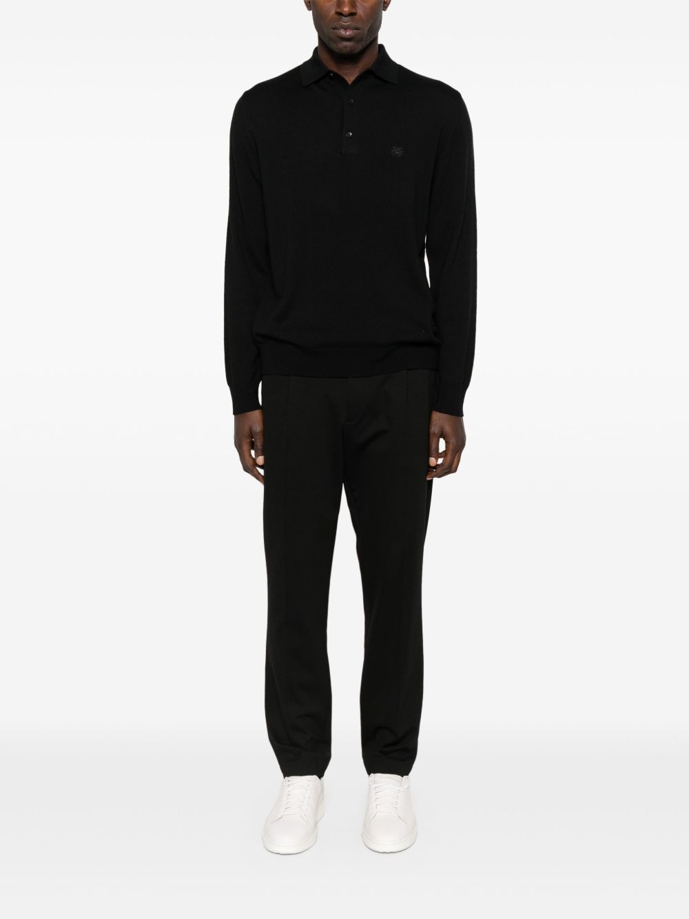 embroidered-logo polo shirt - 2
