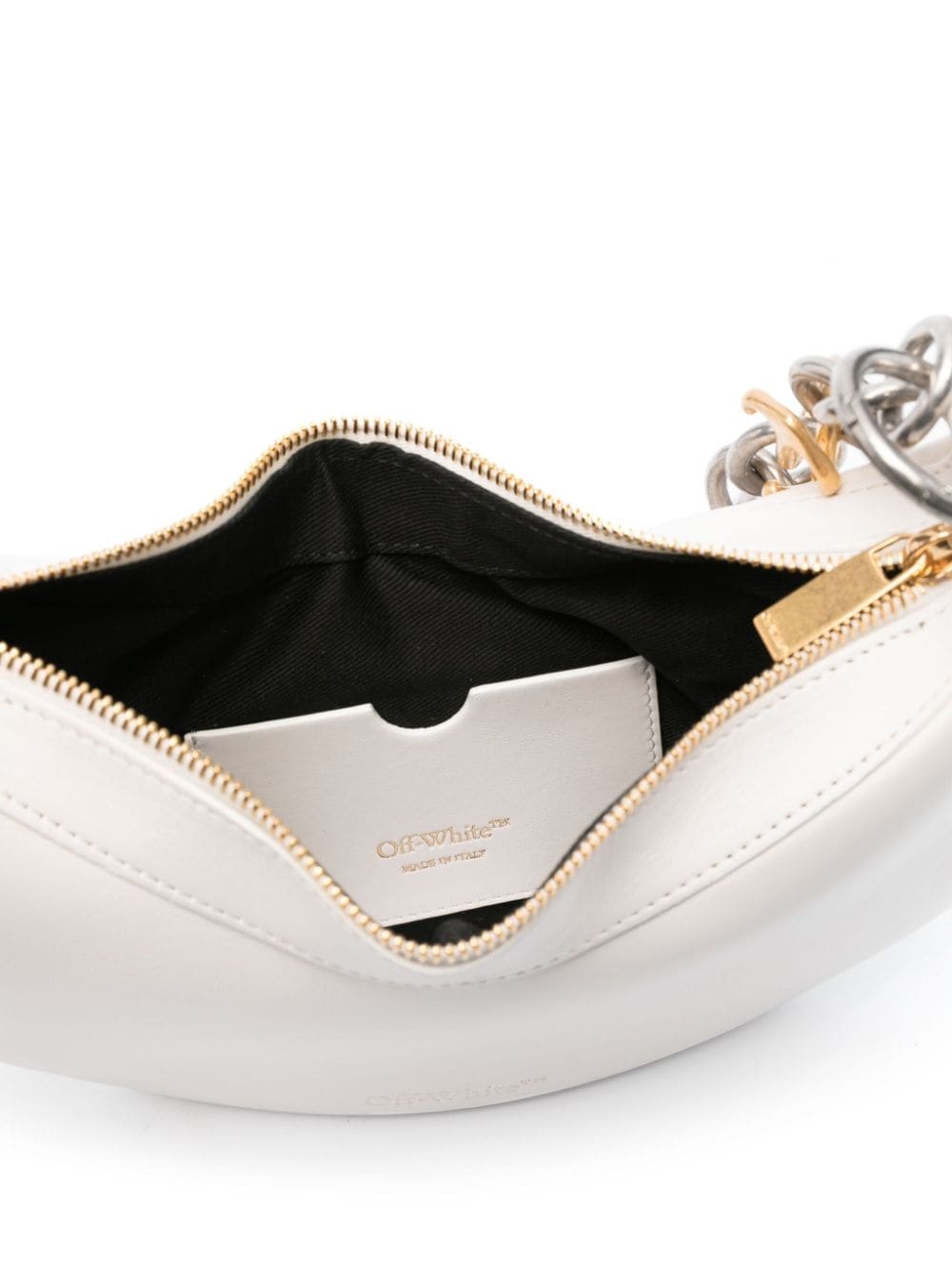 Hemisphere leather shoulder bag - 5