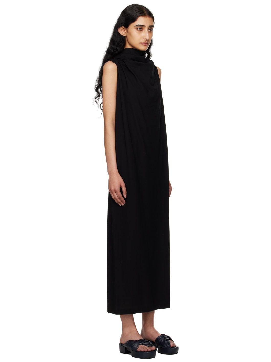 Black Knot Midi Dress - 2