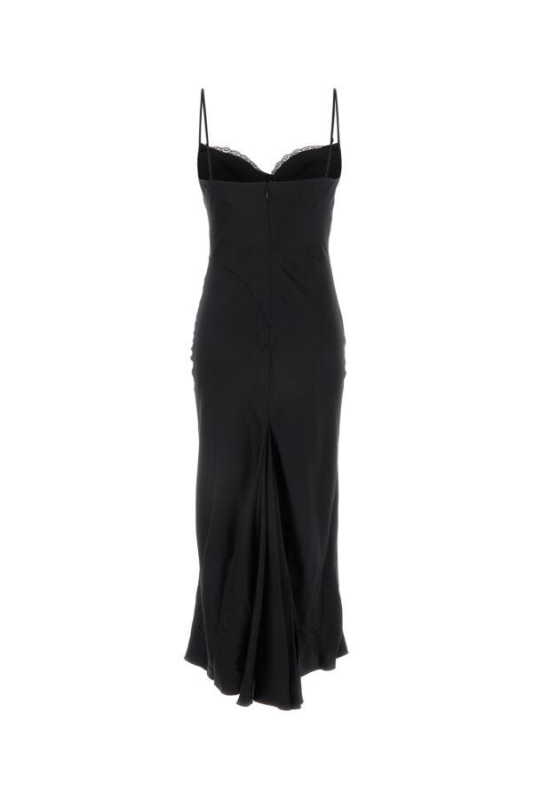 ワンピース ALEXANDER MCQUEEN Black Satin Dress Alexander McQueen Black satin dress | gebnegozionline