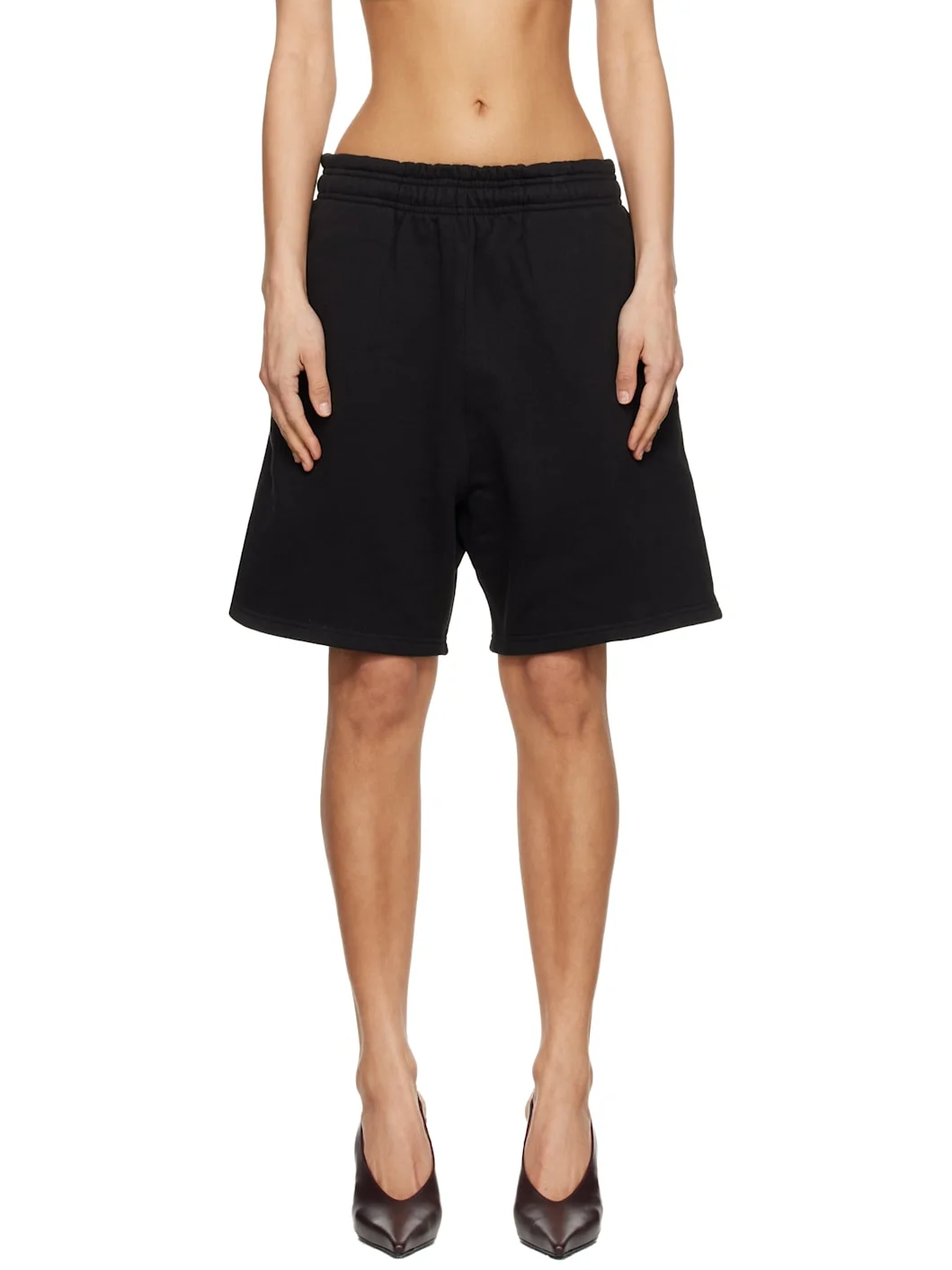 Black Standard Sweat Shorts - 1