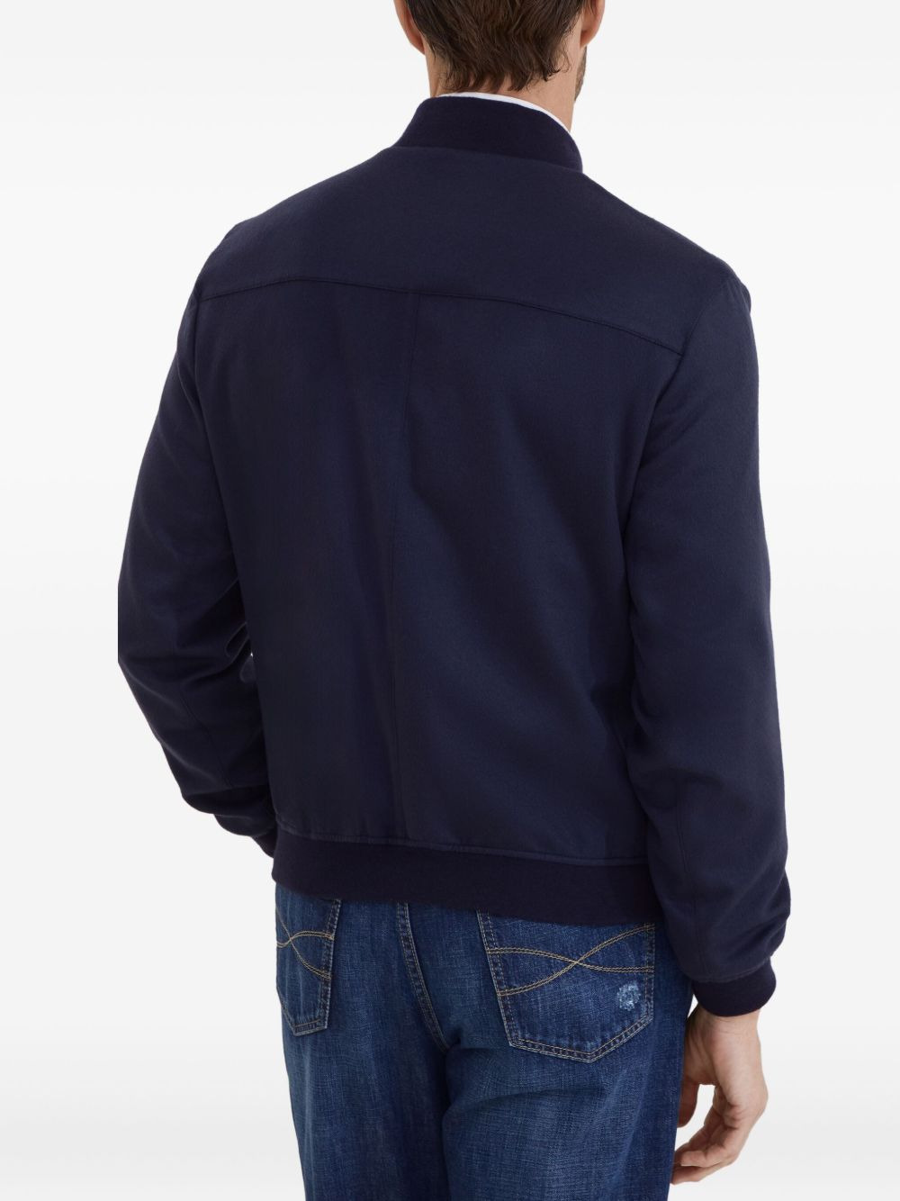cashmere bomber jacket - 3