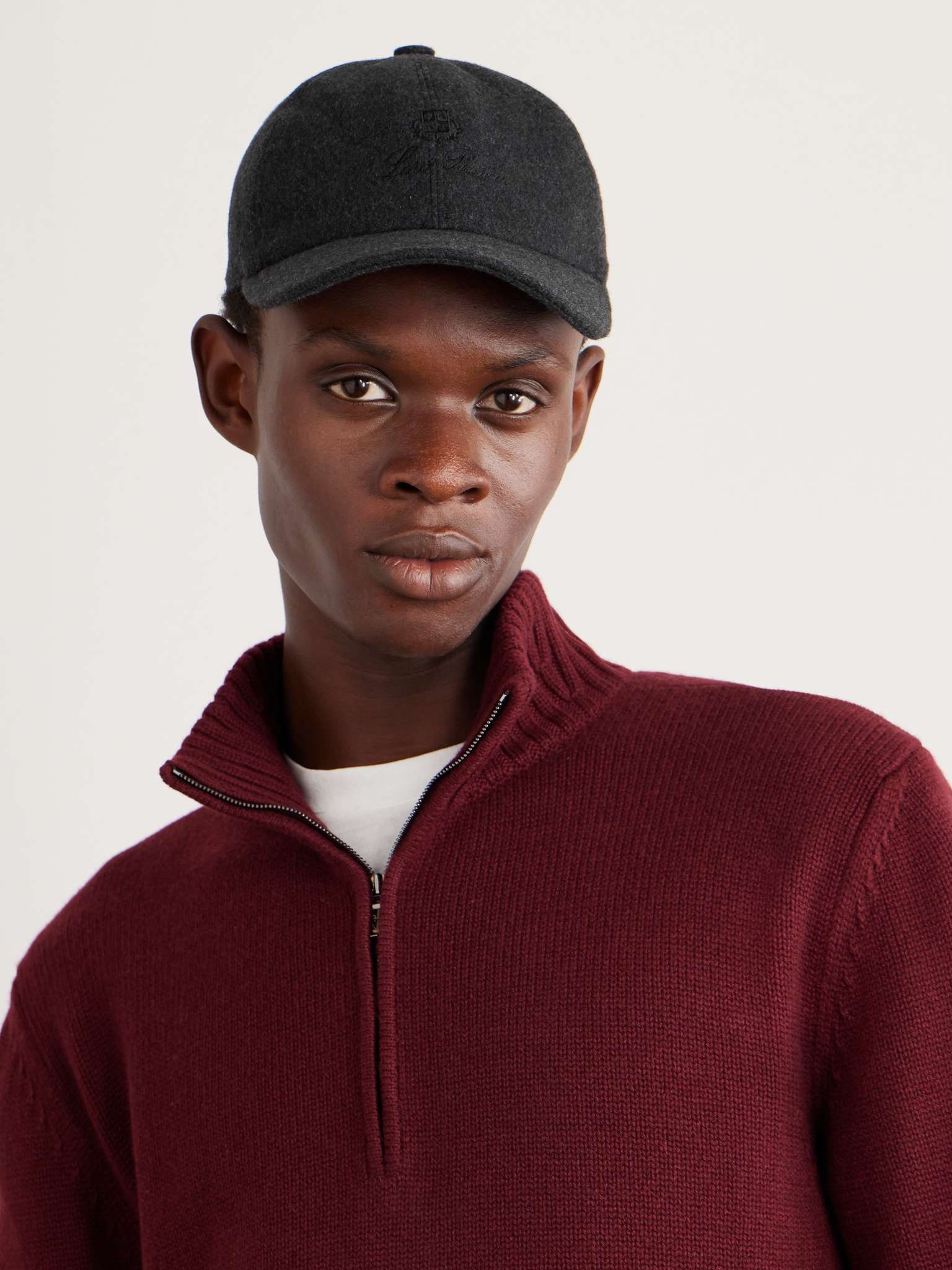 Logo-Embroidered Storm System® Baby Cashmere Baseball Cap - 2