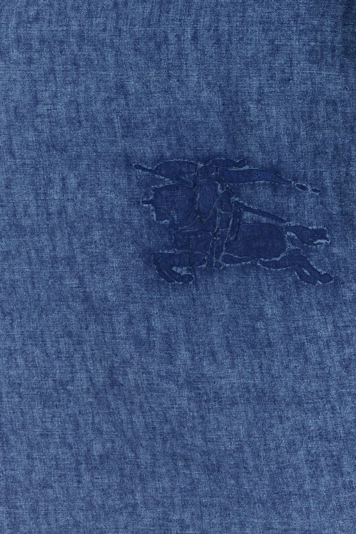 Denim blue linen shirt - 3