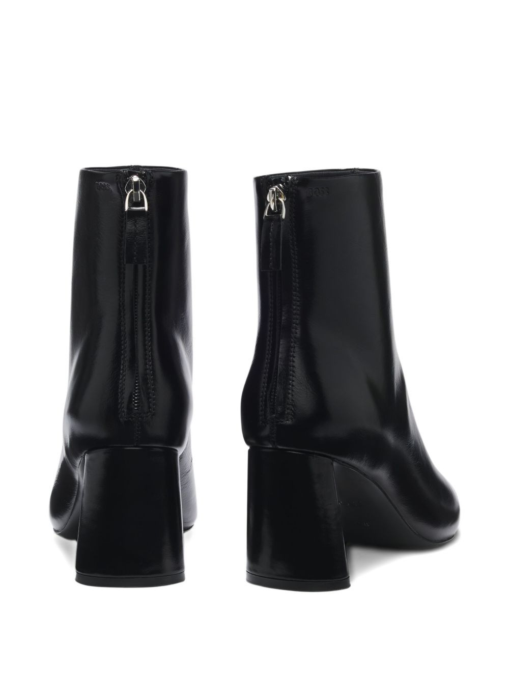 pointed-toe block-heel boots - 4