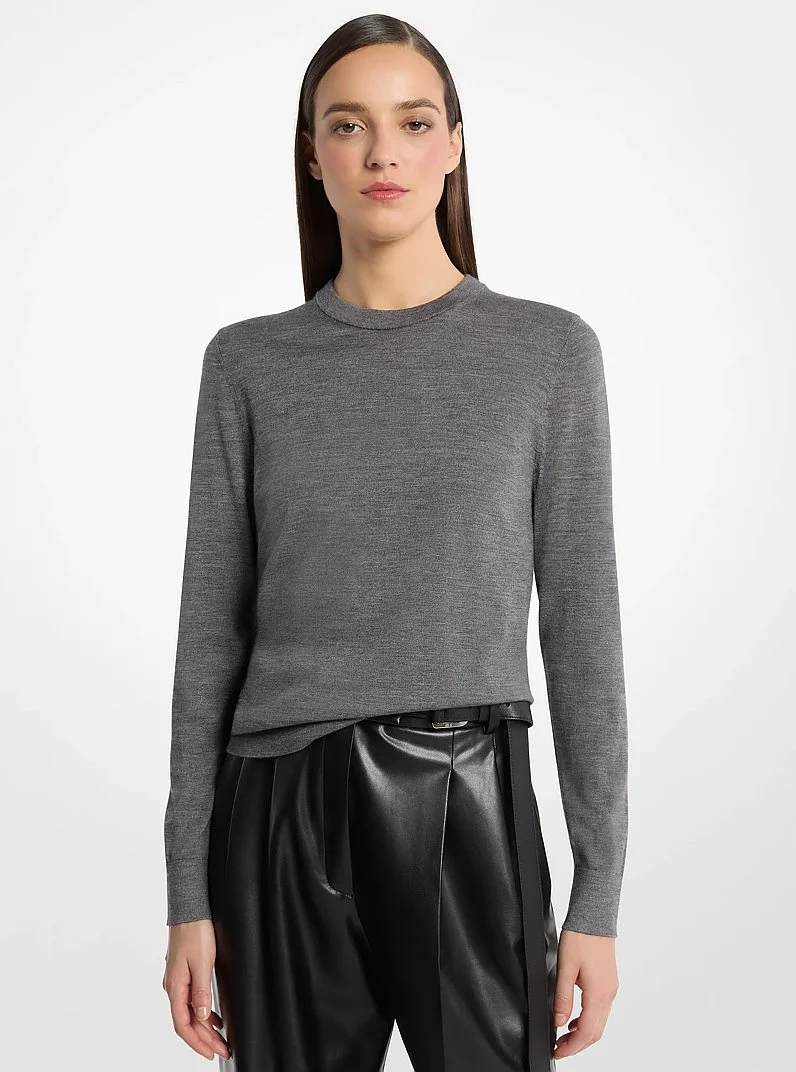 Cashmere and Wool Blend Sweater - 1