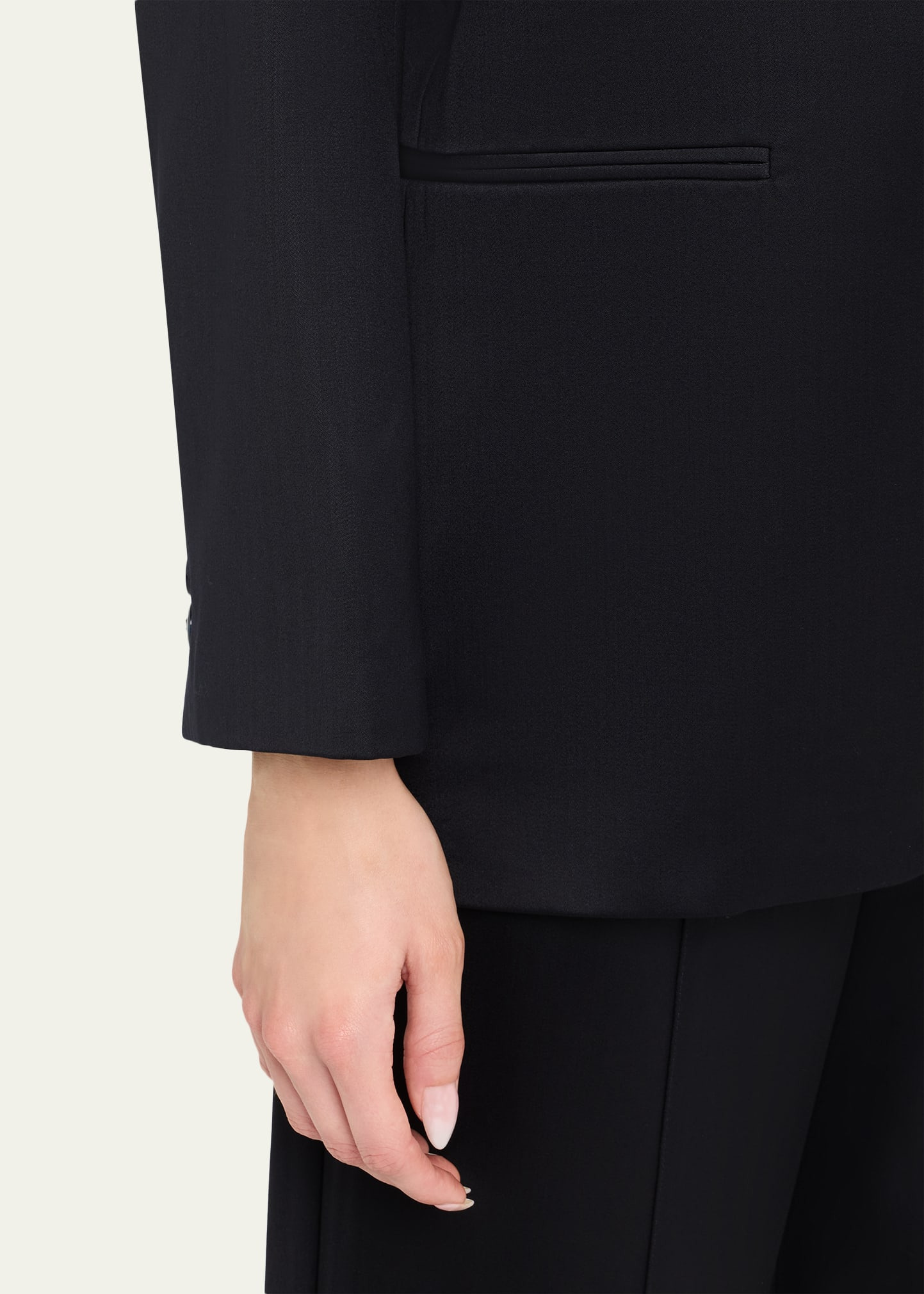 Girl Boy Girl Satin-Faced Wool Blazer - 5
