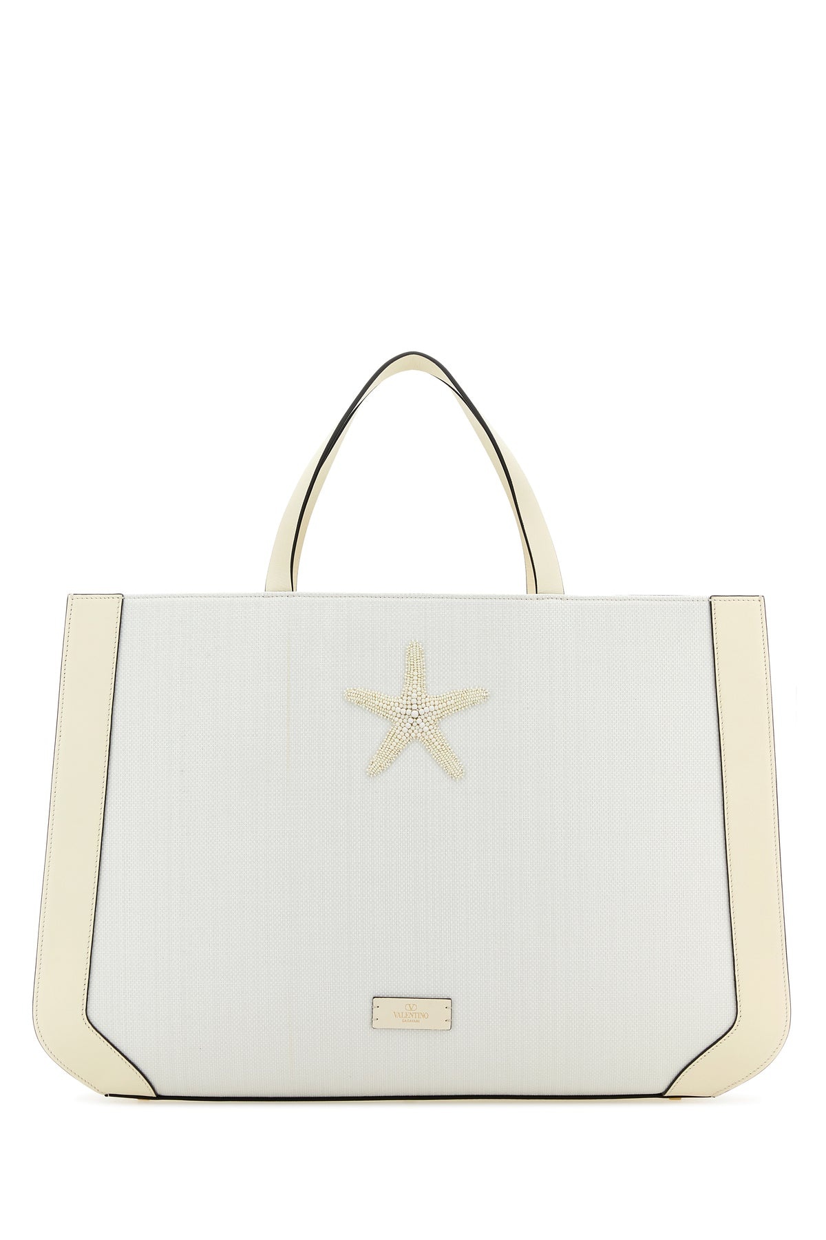 White fabric Valentino Garavani Escape shopping bag - 3