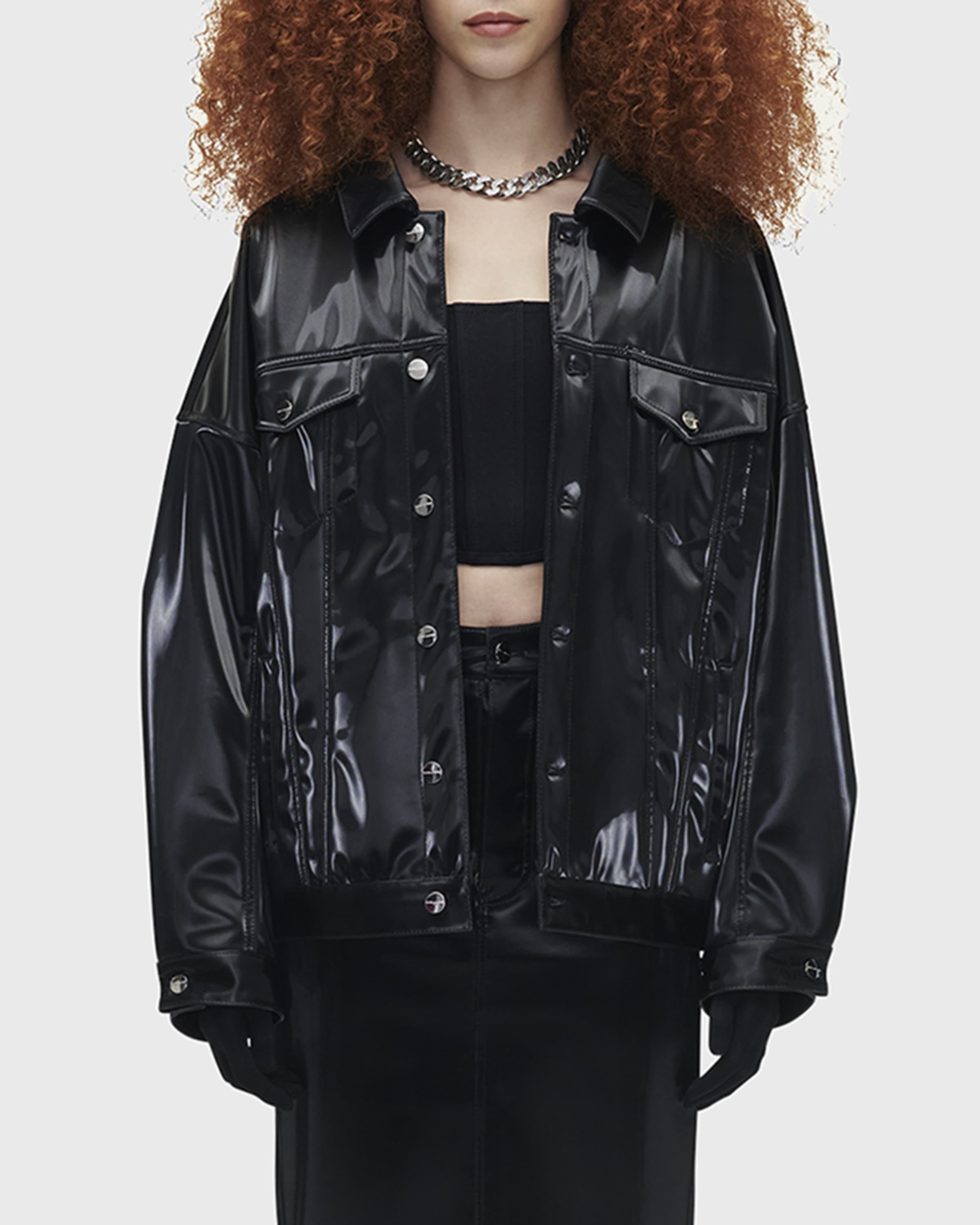 Marc Jacobs Reflective Trucker Jacket | neimanmarcus