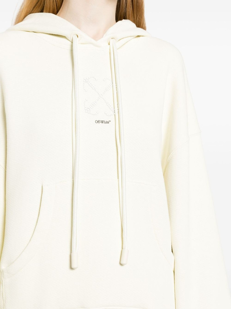 crystal-embellished cotton hoodie 5