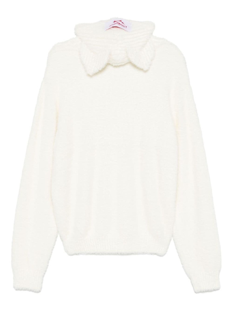 CHARLES JEFFREY LOVERBOY Fluffy Ears Balaclava jumper outlook