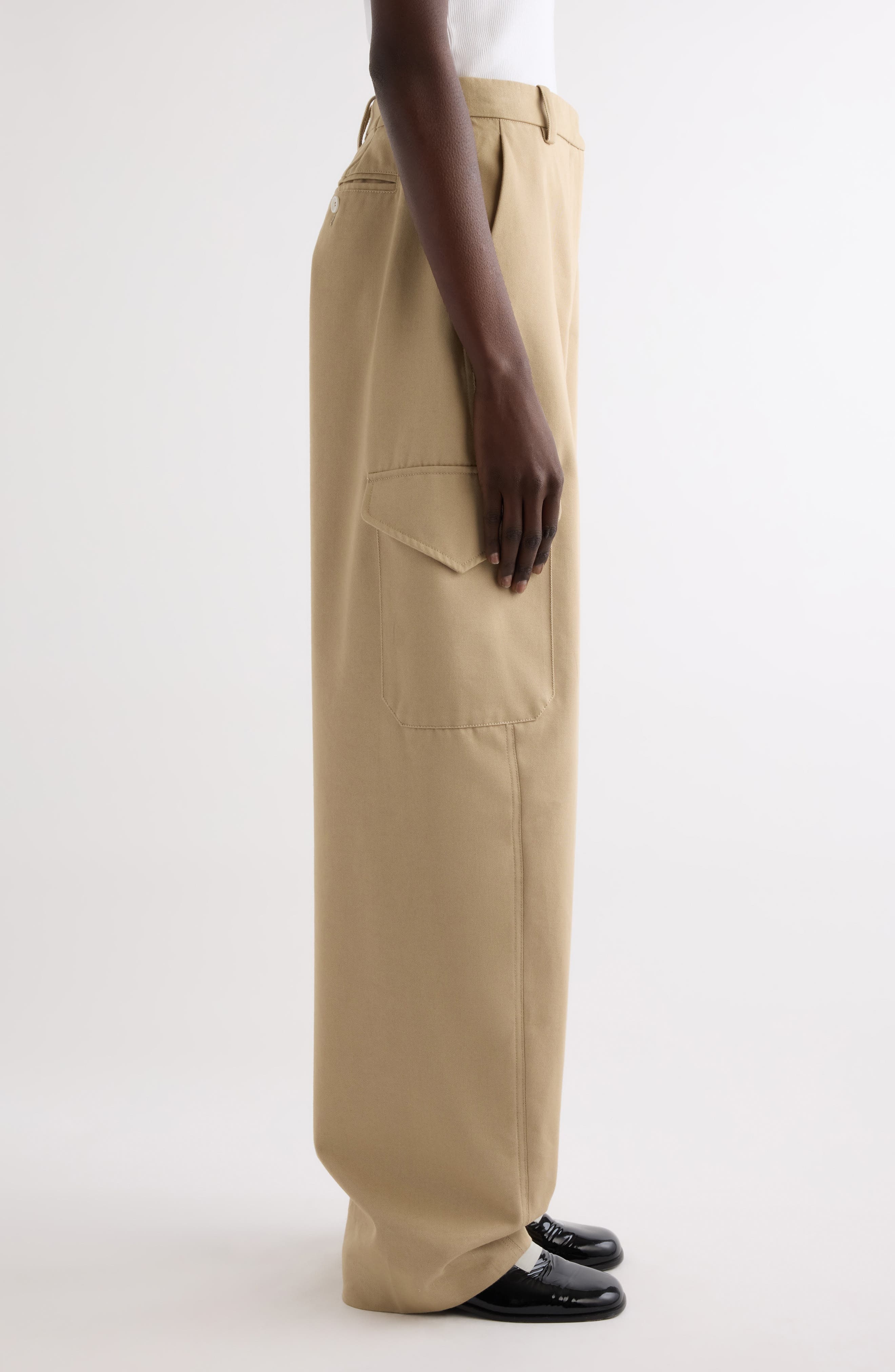 Givenchy Cargo Cocoon Trousers in Beige at Nordstrom - 4