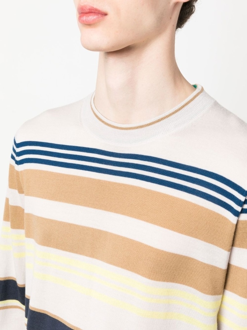 striped merino jumper - 5