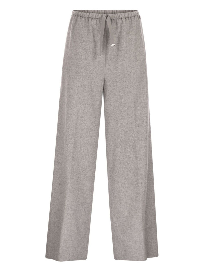 drawstring straight trousers 1