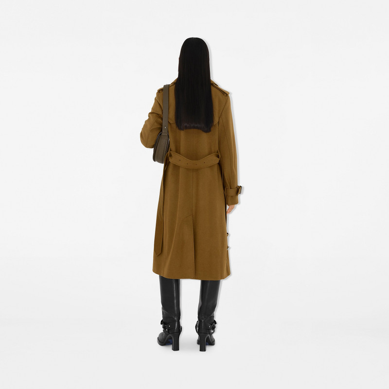 Long Cashmere Trench Coat 4